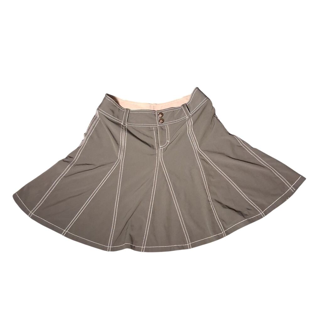 Size 2P Kakhi Gray Whatever Skort Athleta Athleisure Tennis Skirt Exercise Wear